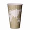 Eco-Products World Art Renewable and Compostable Insulated Hot Cups, 16 oz, Brown/White, PK600 EP-BNHC16-WD - alternate 1
